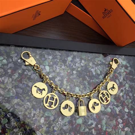 hermes chain for bag|Hermes bag charm chain.